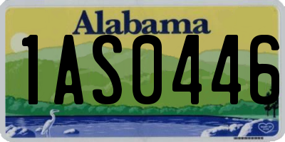 AL license plate 1AS0446