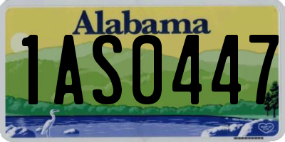 AL license plate 1AS0447