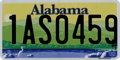AL license plate 1AS0459