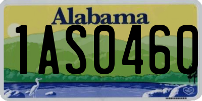 AL license plate 1AS0460