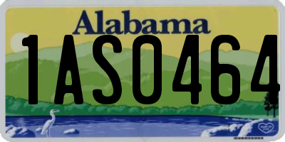 AL license plate 1AS0464