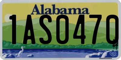 AL license plate 1AS0470
