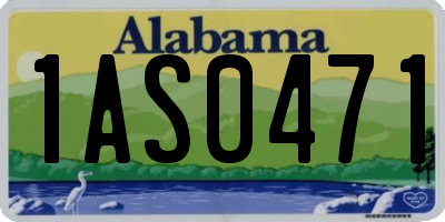 AL license plate 1AS0471