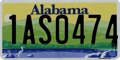 AL license plate 1AS0474