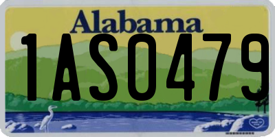 AL license plate 1AS0479