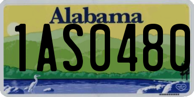 AL license plate 1AS0480