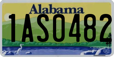 AL license plate 1AS0482