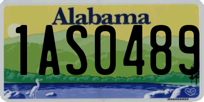 AL license plate 1AS0489