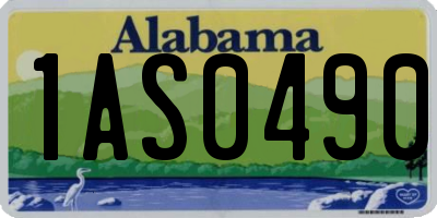 AL license plate 1AS0490
