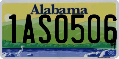 AL license plate 1AS0506