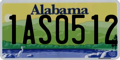 AL license plate 1AS0512