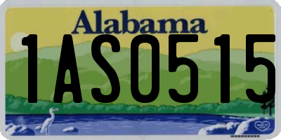 AL license plate 1AS0515