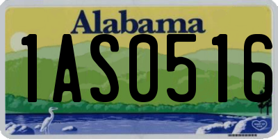 AL license plate 1AS0516
