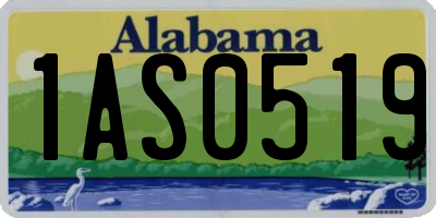 AL license plate 1AS0519