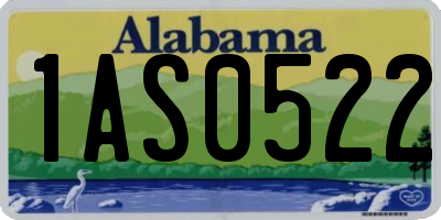 AL license plate 1AS0522