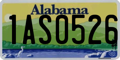 AL license plate 1AS0526