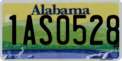 AL license plate 1AS0528