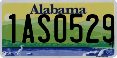 AL license plate 1AS0529