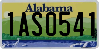 AL license plate 1AS0541