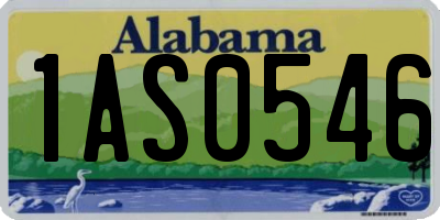 AL license plate 1AS0546