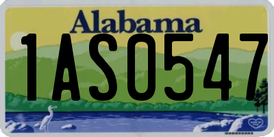 AL license plate 1AS0547