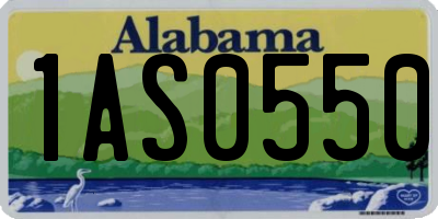 AL license plate 1AS0550