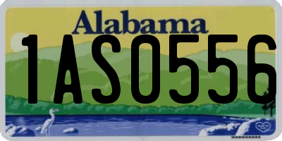 AL license plate 1AS0556