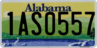 AL license plate 1AS0557