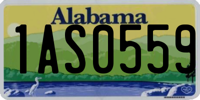 AL license plate 1AS0559