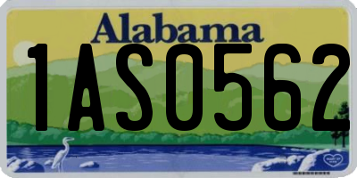 AL license plate 1AS0562