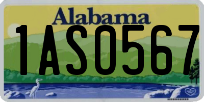 AL license plate 1AS0567