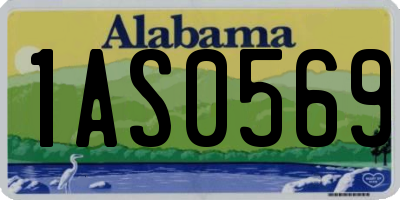 AL license plate 1AS0569