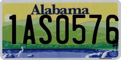 AL license plate 1AS0576