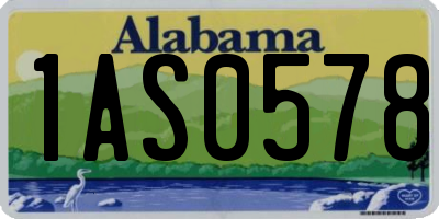 AL license plate 1AS0578