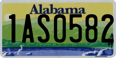 AL license plate 1AS0582