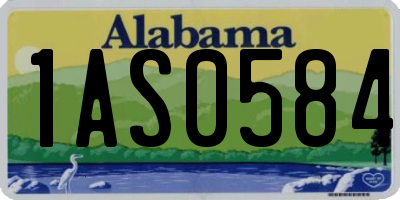 AL license plate 1AS0584