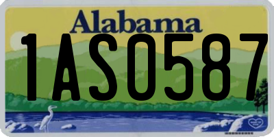 AL license plate 1AS0587