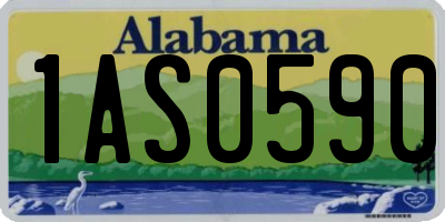 AL license plate 1AS0590