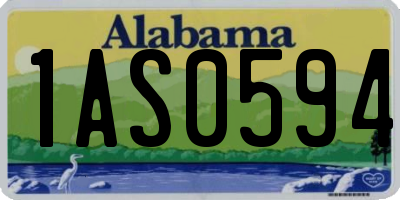 AL license plate 1AS0594