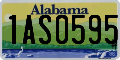 AL license plate 1AS0595