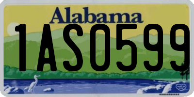 AL license plate 1AS0599