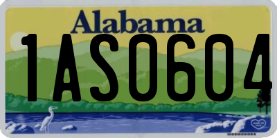 AL license plate 1AS0604