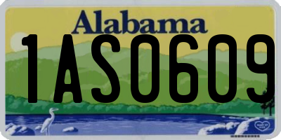 AL license plate 1AS0609