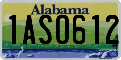 AL license plate 1AS0612