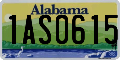 AL license plate 1AS0615