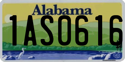 AL license plate 1AS0616