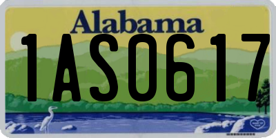 AL license plate 1AS0617
