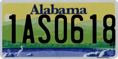 AL license plate 1AS0618