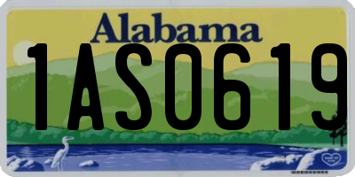 AL license plate 1AS0619