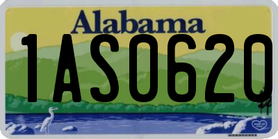 AL license plate 1AS0620